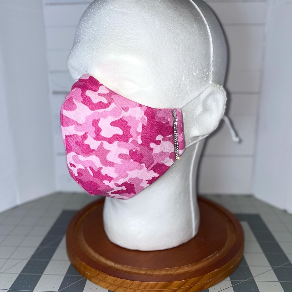 Camo pink face mask Glam